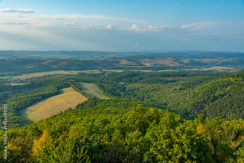 Fototapeta premium Summer day at Borzsony hills in Hungary