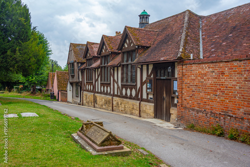 Colourful house at Saffron Walden in England