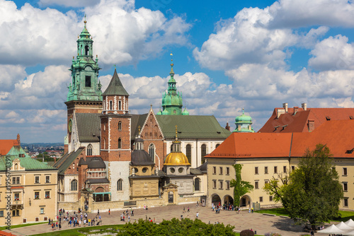 Wawel cathedral and Royal Wawel castle in Krakow