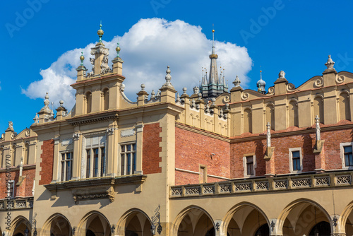 The Cloth Hall building in Krakow, Poland