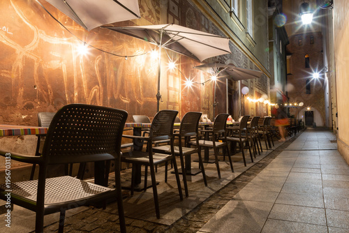 Old town sqare in Warsaw at night, Warsaw