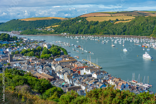 Photos Panorama view of Dartmouth town in England