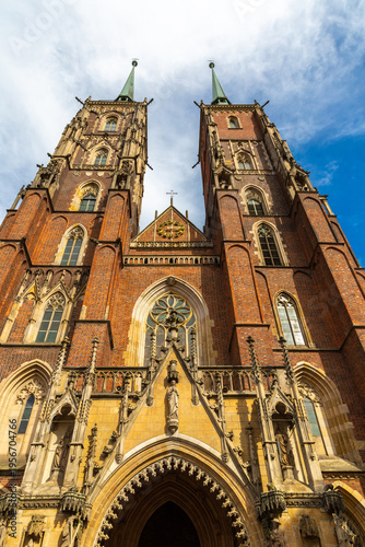 Cathedral of St. John in a sunny day, Wroclaw