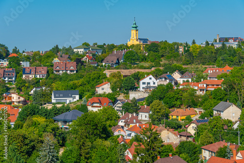фотографія Panorama view of Hugarian town Veszprem
