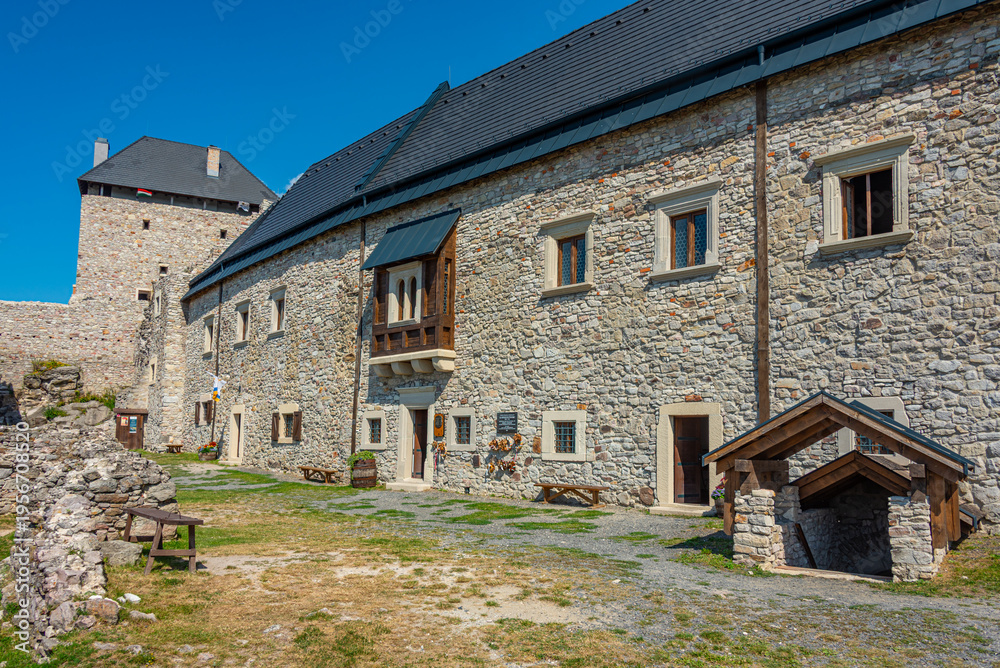 Fototapeta premium Castle of Regec during a sunny day in Hungary