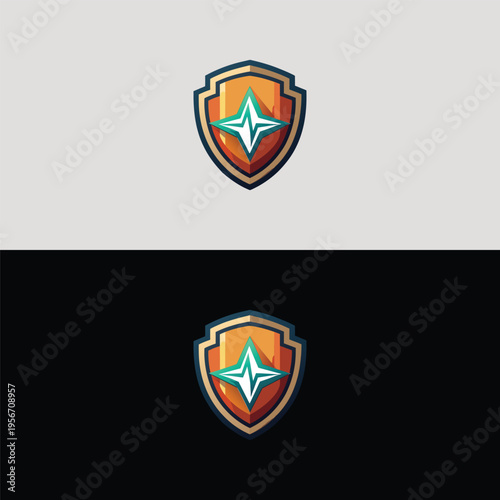 A dynamic and colorful shield logo features a bright, stylized star or compass rose at its center, representing guidance, achievement, and reliable direction.