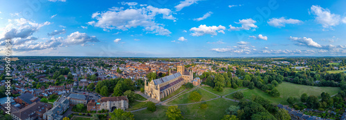 Bild auf Leinwand View of the St Albans Cathedral in England
