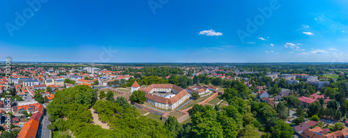 Bild auf Leinwand Nadasdy castle during a sunny day in Sarvar, Hungary