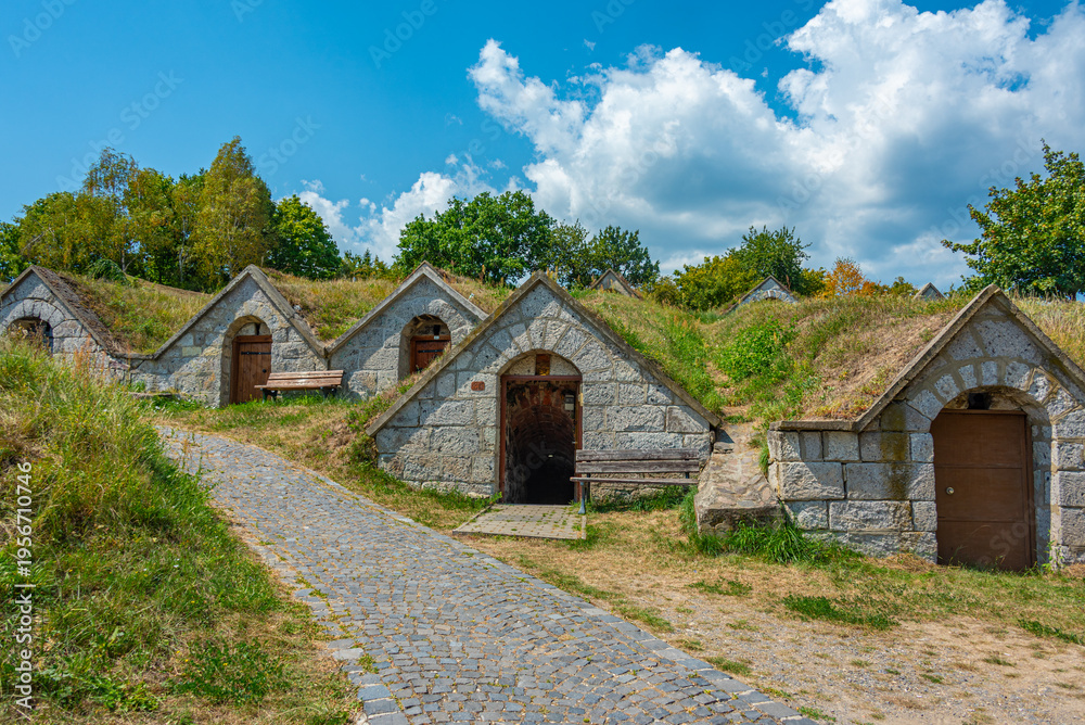 Fototapeta premium Hercegkut-Koporos wine cellars in Hungary