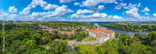 Summer day at Nelahozeves castle in Czech republic