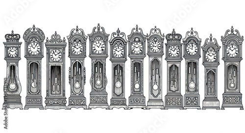 Vintage Grandfather Clocks Collection