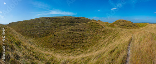 Quadro su tela Maiden castle near Dorchester in England