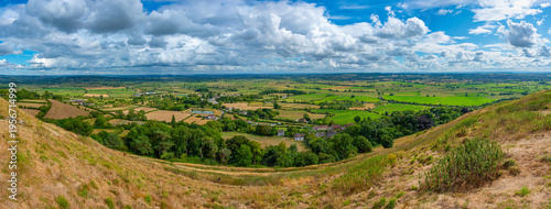 Rural countryside around Glastonbury in England