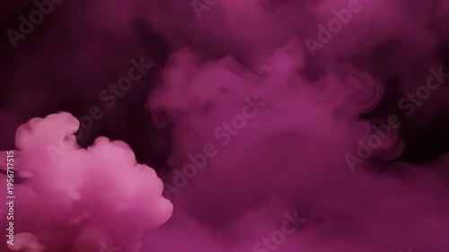 Wallpaper Mural Abstract cloud-like image with a bright pink central glow surrounded by deep violet tones Torontodigital.ca