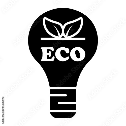 eco light Solid icon