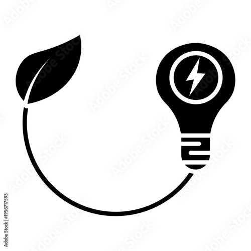 eco light Solid icon