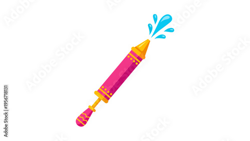 Traditional pichkari water gun for holi festival of colors