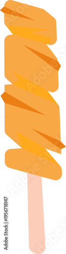 Ice Cream Popsicle Paper Cutout