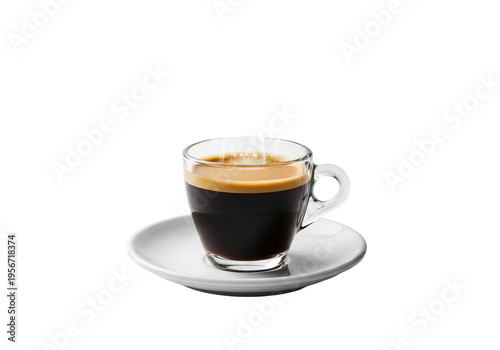 White Ceramic Cup on a White Plate, Studio Shot