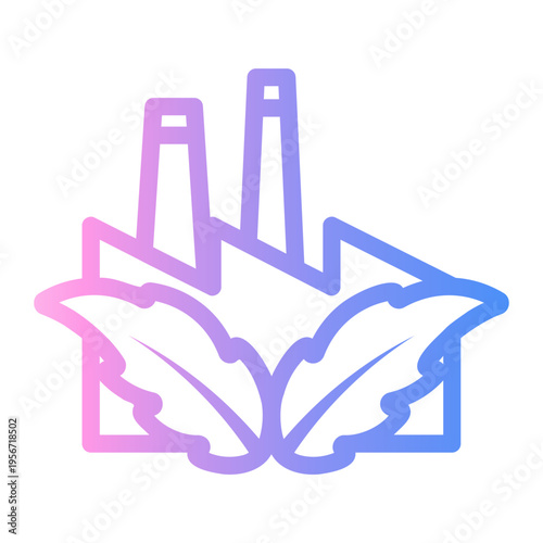 industry Line Gradient Icon