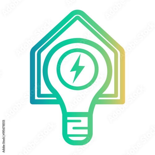 lightbulb Line Gradient Icon