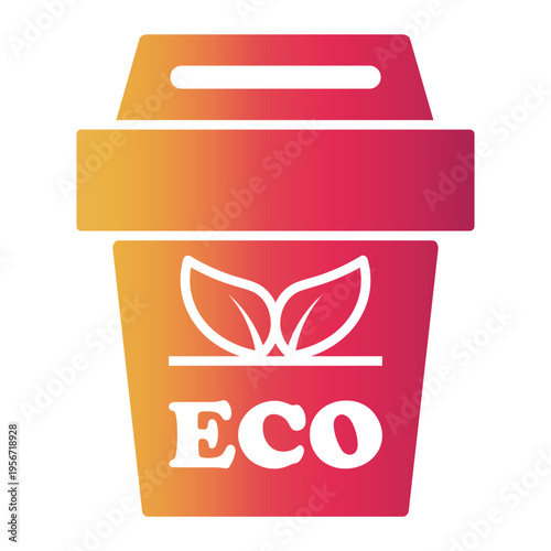 eco friendly Gradient icon
