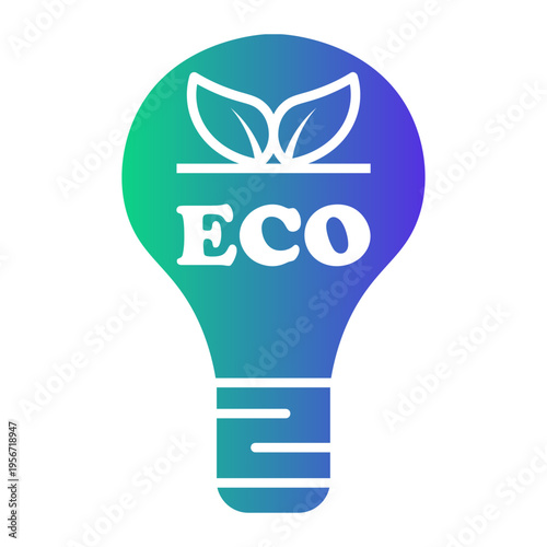 eco light Gradient icon
