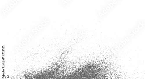 Abstract Grey Paint Splatter Effect on White Background