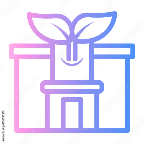 green city Line Gradient Icon