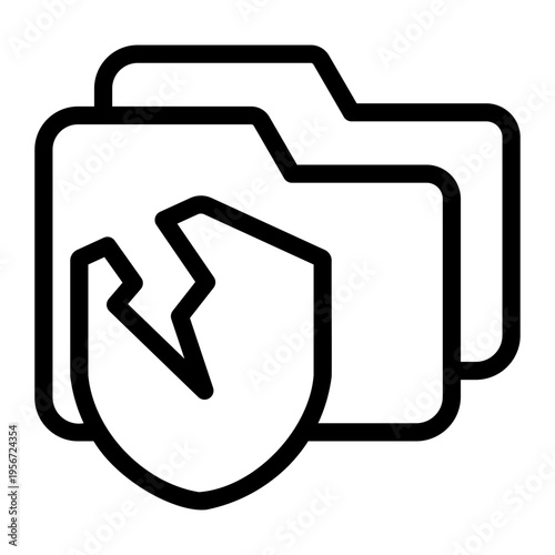 data breach Line Icon