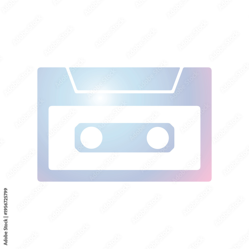 Obraz premium Cassette icon design template