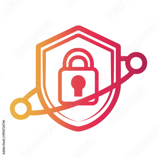 cyber security Line Gradient Icon