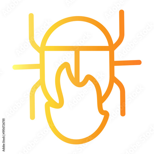 infected Line Gradient Icon