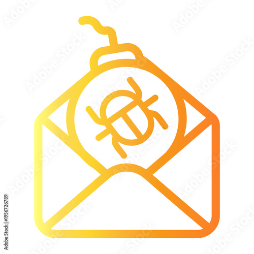 message Line Gradient Icon