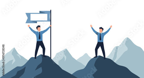 Two individuals navigate challenging steep cliffs with determination and teamwork