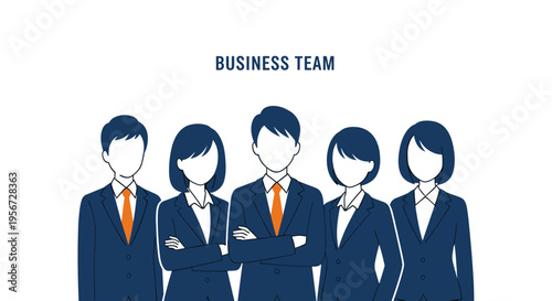 Diverse group of business people team members collaborate and work together