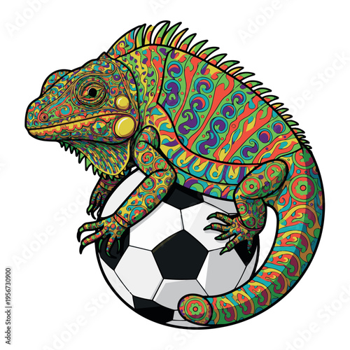 camaleon, balón, balompié, bailes, deporte, juego, ilustración, certamen, vector, bandera, símbolo, gol, campeonato, 3d, brasil, copa, equipo, icono, dibujos animados, diversión, designio, mundo, pata