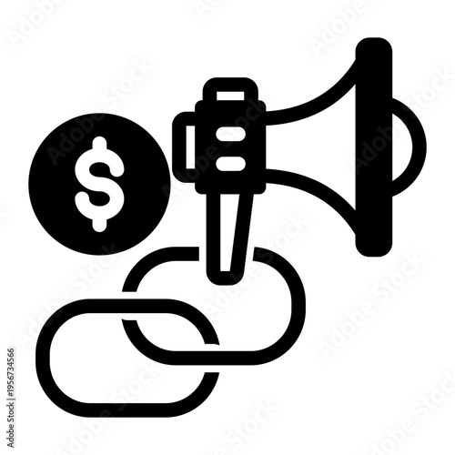 Referral Partnership Commission icon from the Digital Business icon collection (Mixed Style)