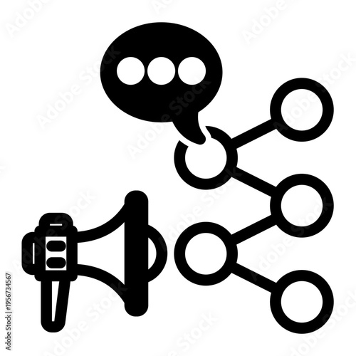 Shareable Social Media Campaign icon from the Digital Business icon collection (Mixed Style)