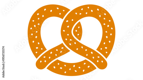 A delicious pretzel with a unique design