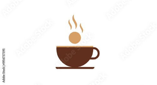 Modern Coffee Shop Logo Minimalist Cup Vector Cafe Branding