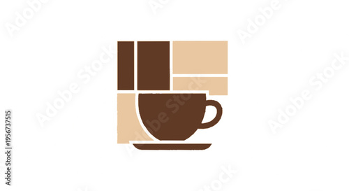 Modern Coffee Shop Logo Minimalist Cup Vector Cafe Branding