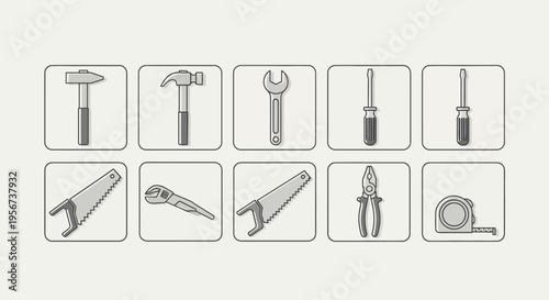 Collection of various metal hand tools.
