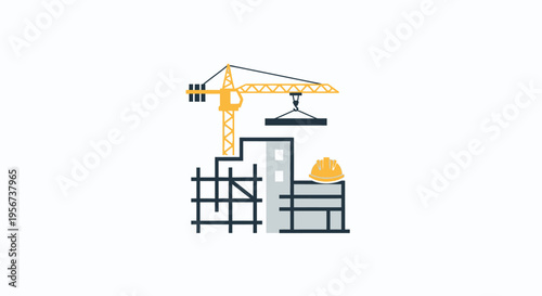 Construction Crane Building Site Equipment.