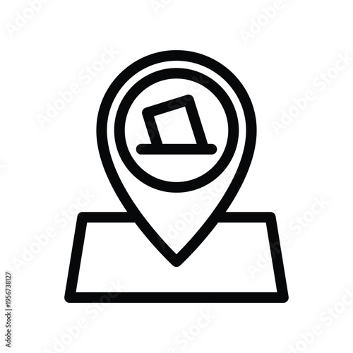 constituency line icon illustration vector graphic.eps