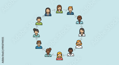 Diverse group of people standing together.