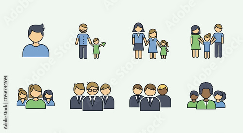 Diverse group of people standing together.