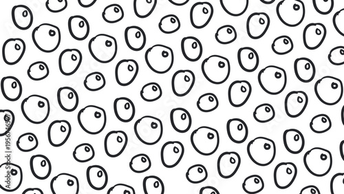 A texture in the form of repeating bubbles. Imitating a soapy environment.