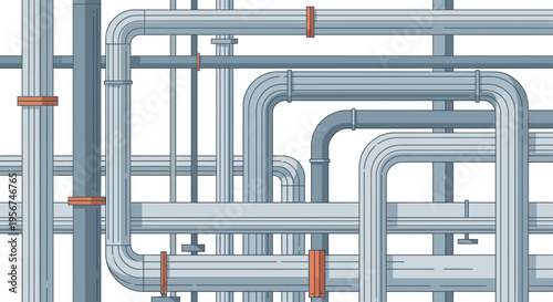 Industrial pipes and tubing system.