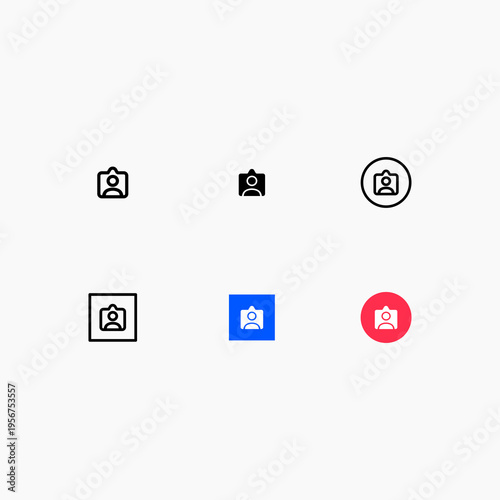 Add User Tag Icon UI set